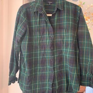Madewell Green Flannel